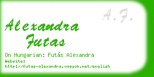alexandra futas business card