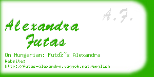 alexandra futas business card
